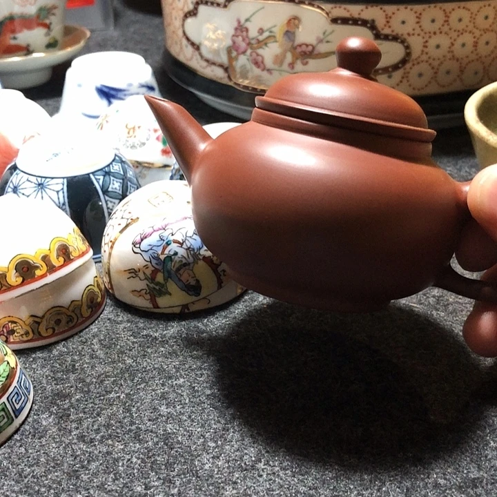 水***佬微瑕紫泥手拉壶一个纯手工