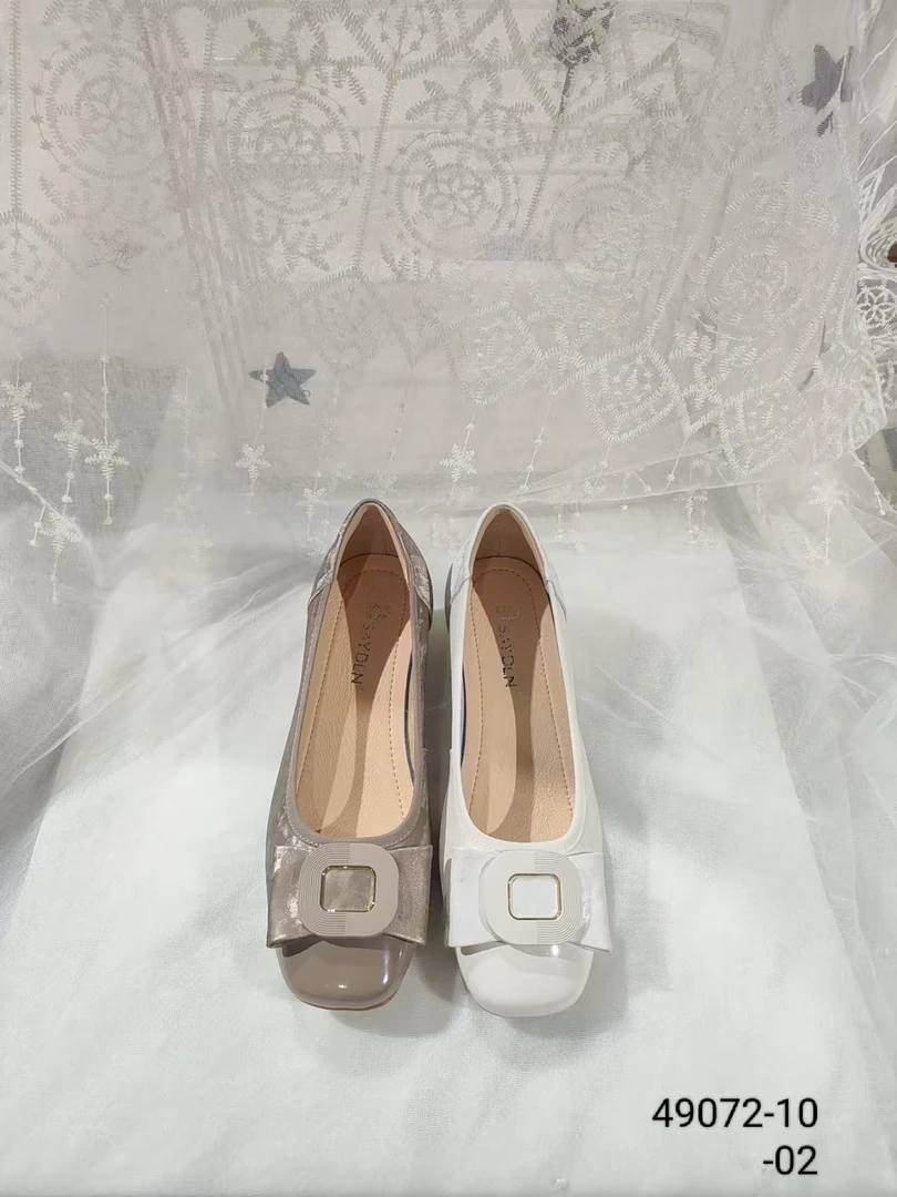 套脚透气法式夏季粗跟单鞋女鞋软底舒适跟鞋休闲