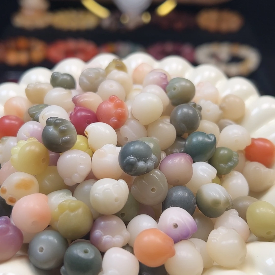 菩提根/象牙果手串卡12多宝猫爪40颗