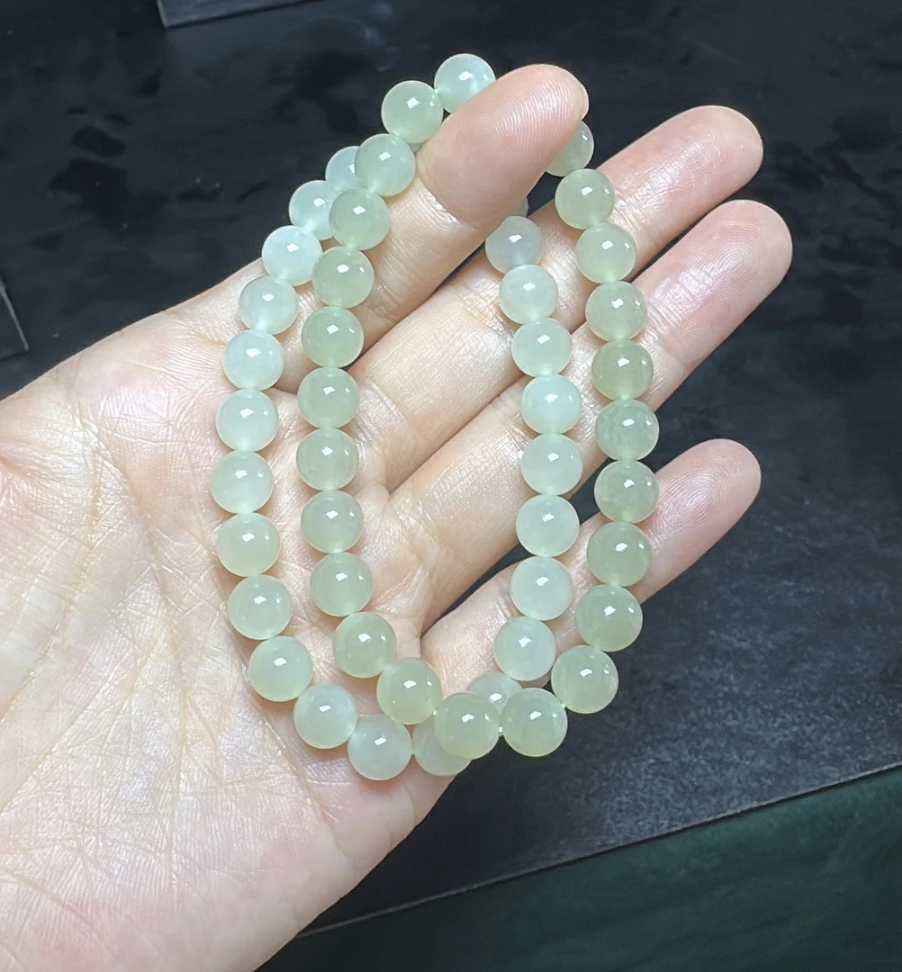 和田玉卡8手串25颗珠子 多样性发一