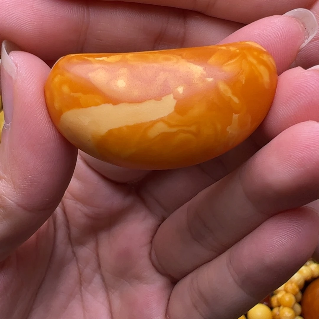 琥珀未镶嵌珠宝奇石角珠