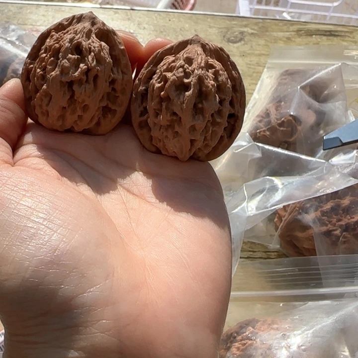 星***叠把件文玩核桃汉高虎头37