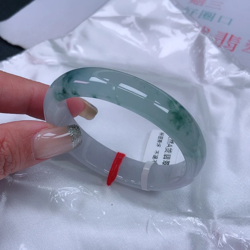 【闪购商品】未镶嵌手镯（贵妃镯）翡翠54 53