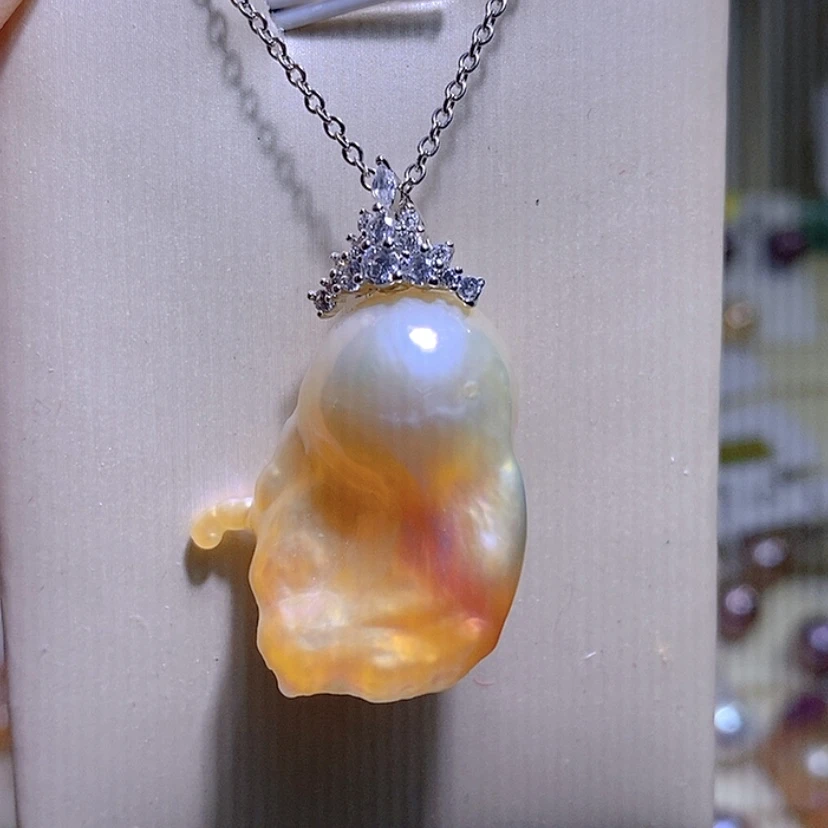 【闪购商品】淡水珍珠吊坠合金