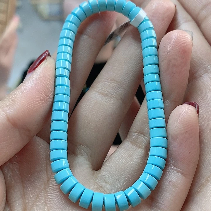 绿松石珠宝奇石未镶嵌七*乐