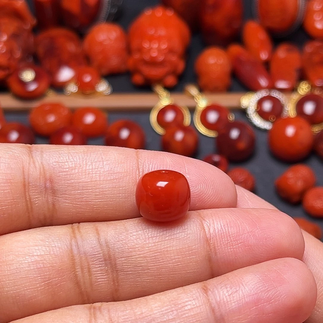 Z***人南红玛瑙未镶嵌配饰11+