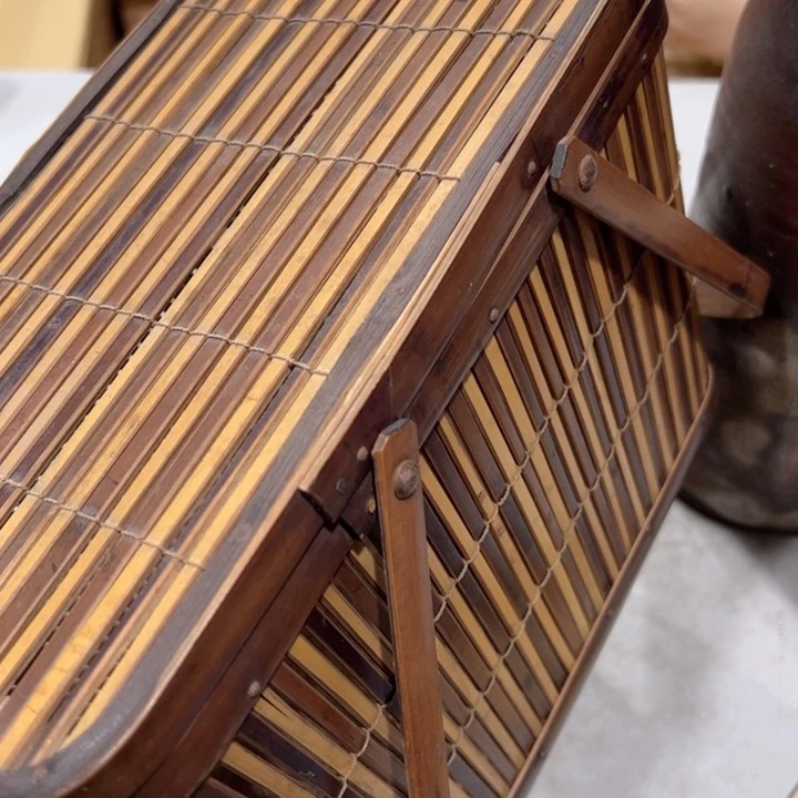 财**滚茶道相关物品茶具筐