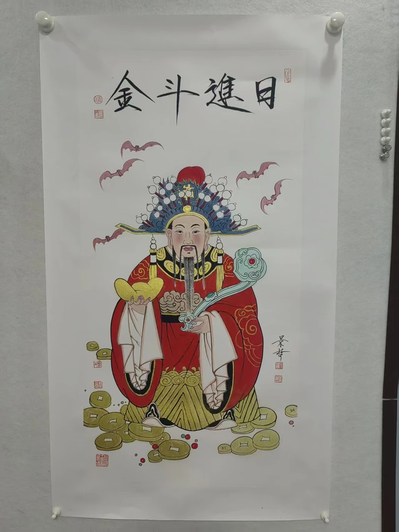 崔老师三尺人物财神