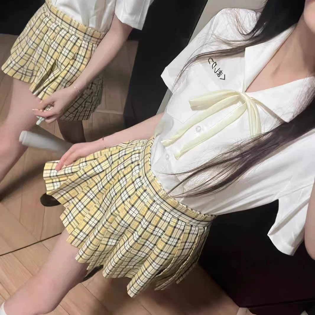 短裙显瘦高腰时尚休闲百搭女士学院风574