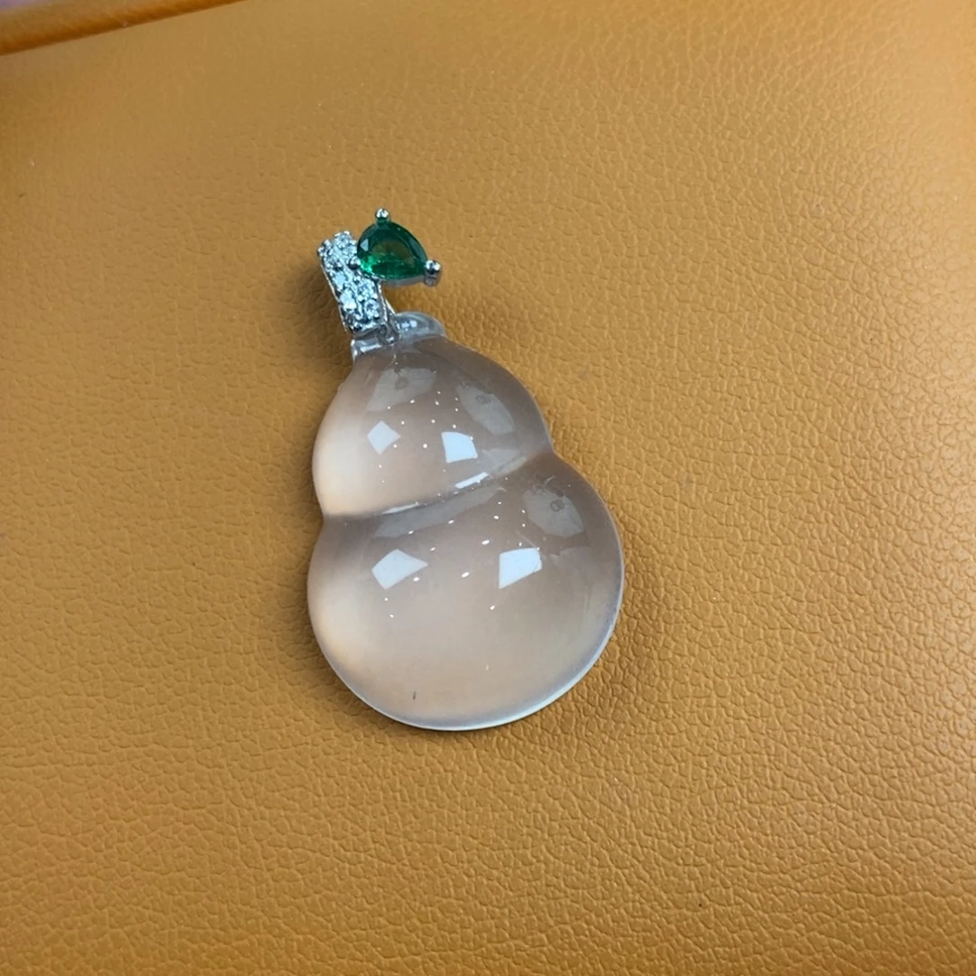 石英质玉裸石银S925镶嵌