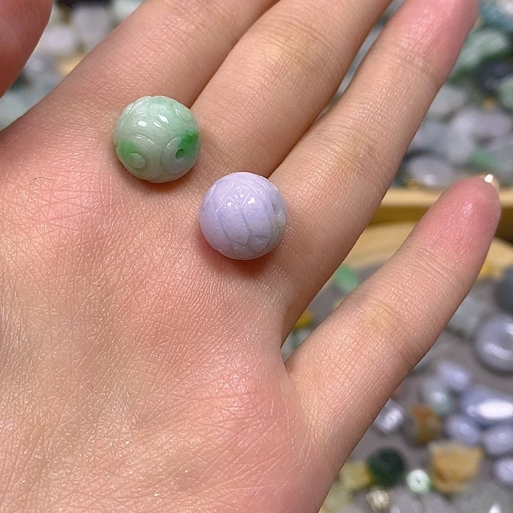 翡翠散珠天然缅甸翡翠