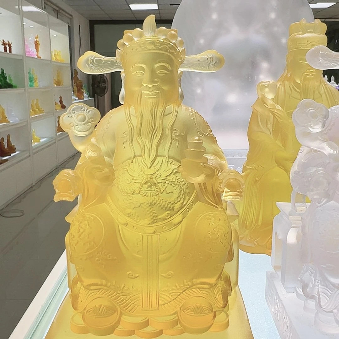 【闪购商品】手工艺品琉璃蕙***.坐姿财神