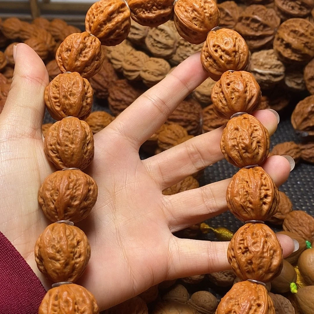 手串文玩核桃龙脊八棱手持