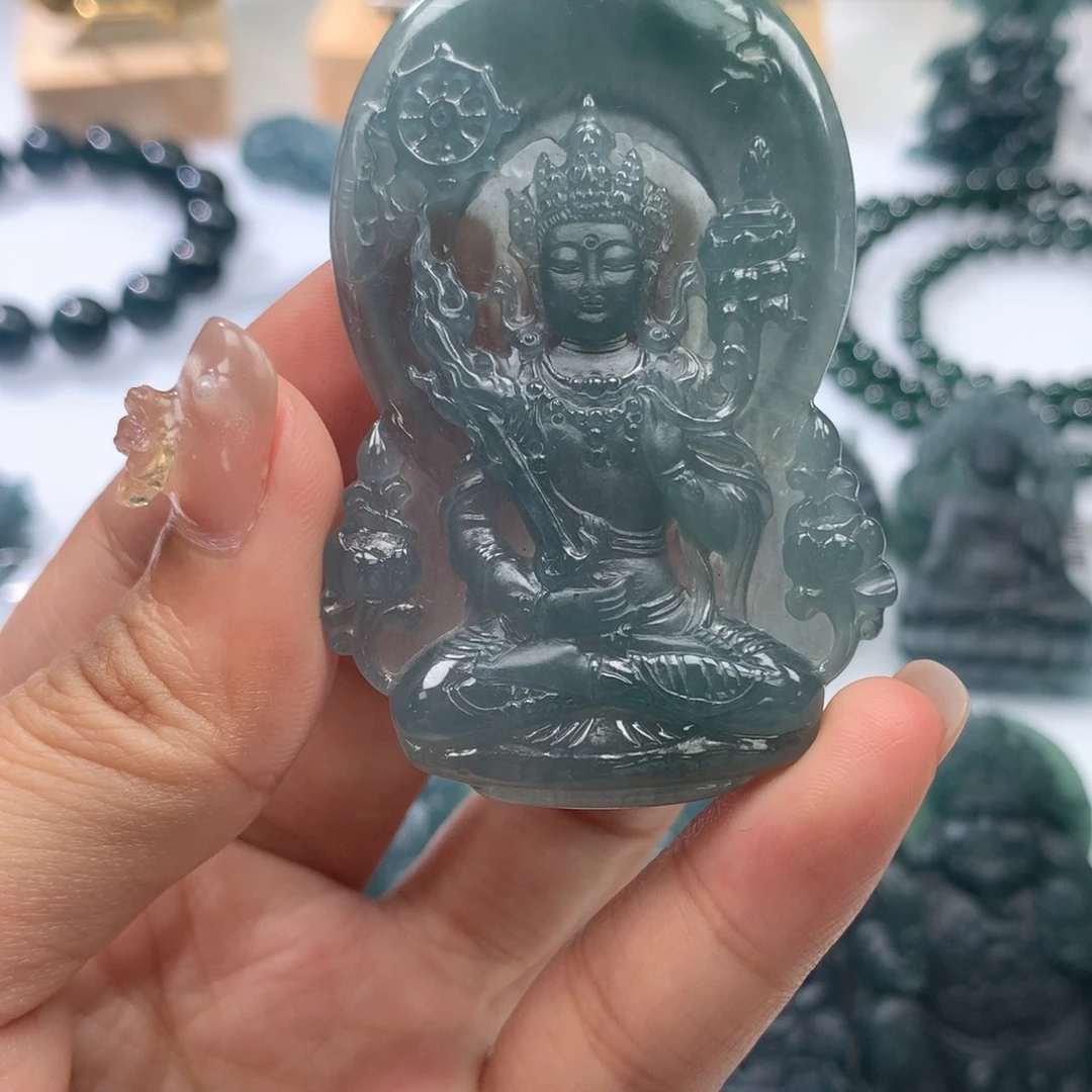 颈饰未镶嵌翡翠天然翡翠