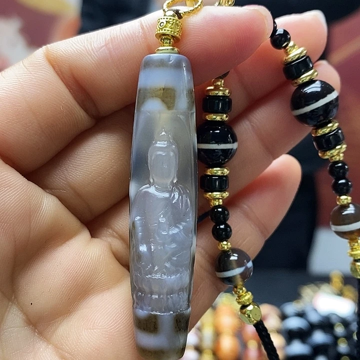 玛瑙/玉髓合金颈饰