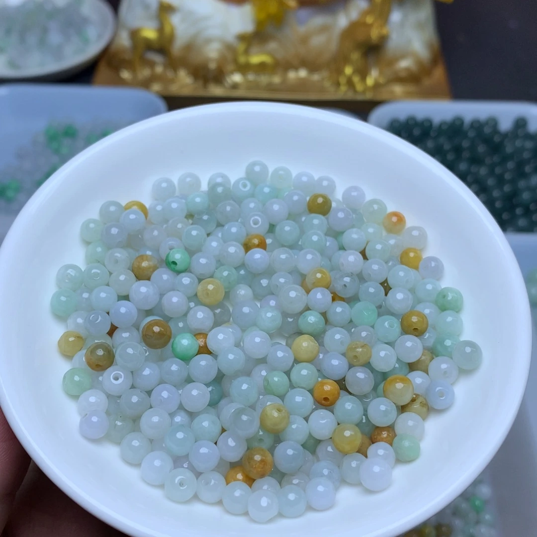 【闪购商品】翡翠手链未镶嵌卡5.2冰三彩100个