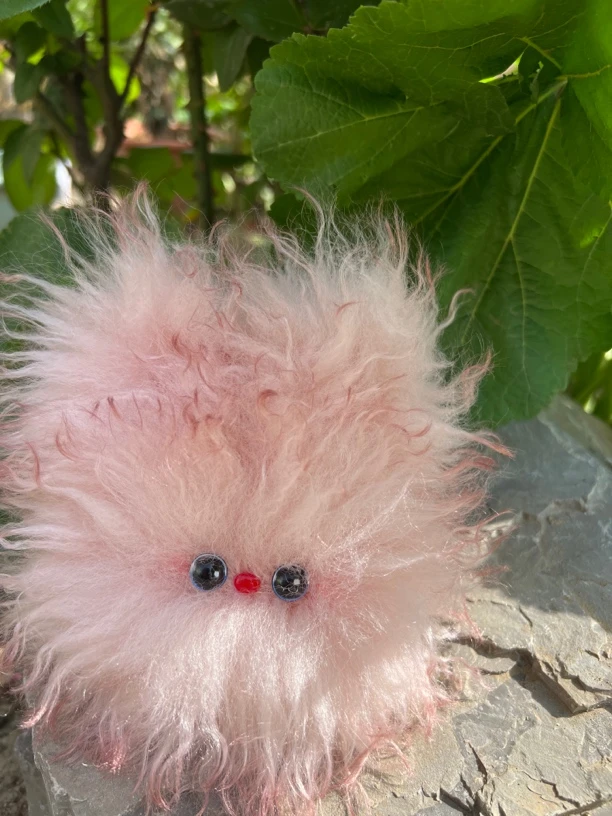 毛绒手作兔头挂件娃娃