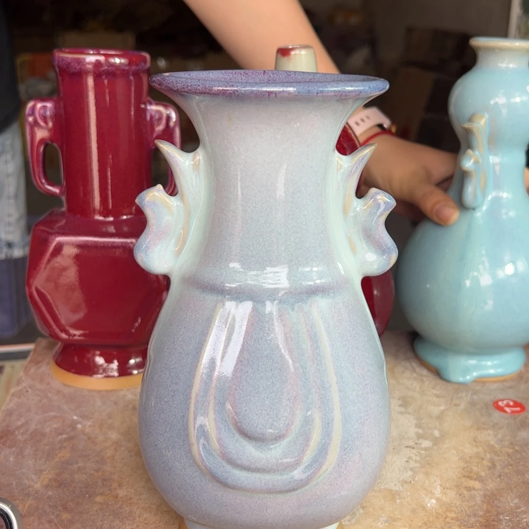 摆件郑家钧窑摆件微