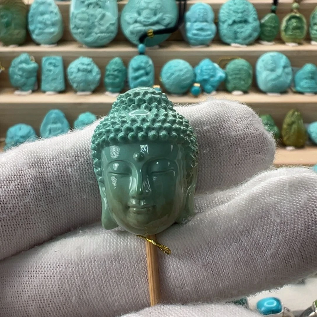 未镶嵌绿松石大日如来18.2mm