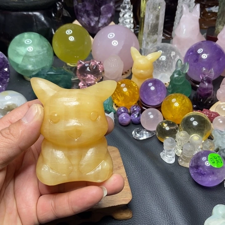 水晶摆件未镶嵌皮卡丘