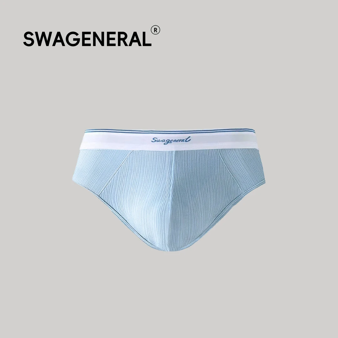 SWAGENERAL3条装「轻盈蓝调」进口莫代尔柔软舒适男士三角内裤