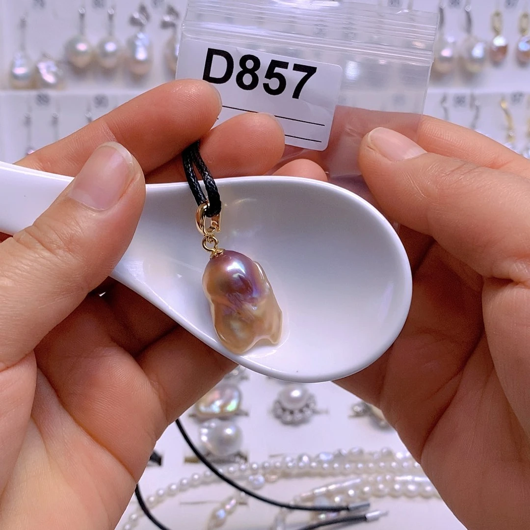 淡水珍珠颈饰银S925镶嵌