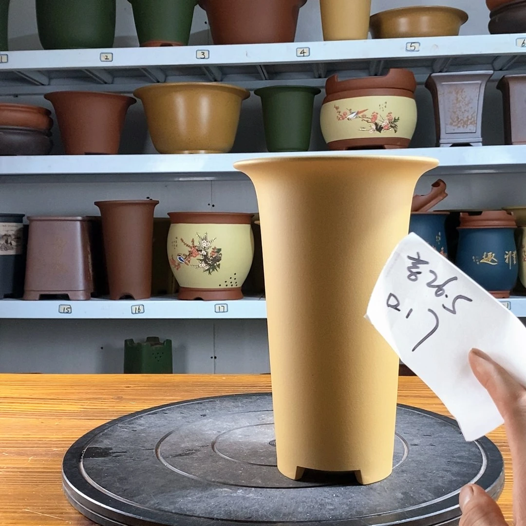 紫砂花盆紫砂兰花盆19