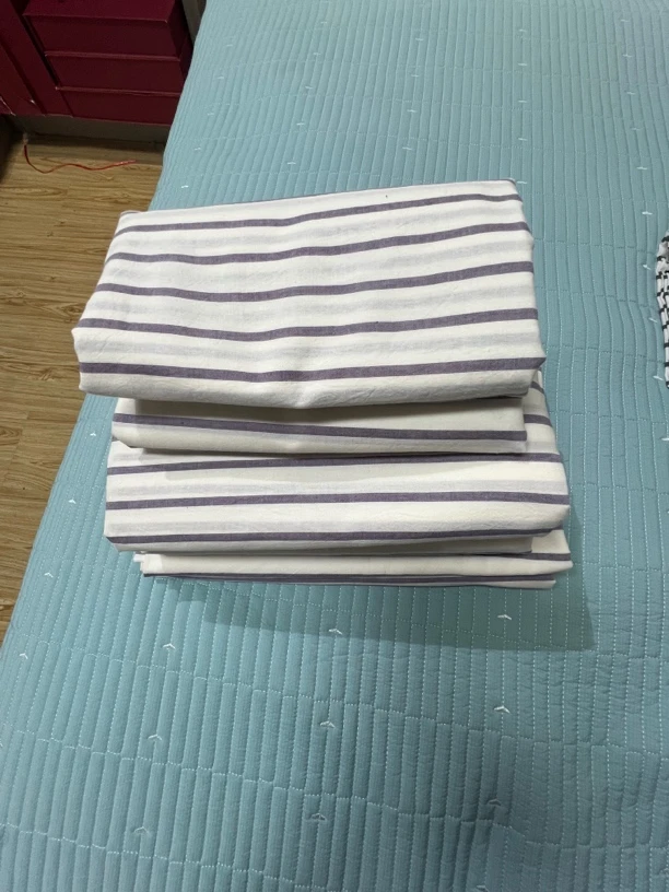 2025色织纯棉水洗棉四件套条纹