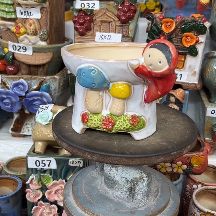 紫砂花盆粗陶材质多肉花盆