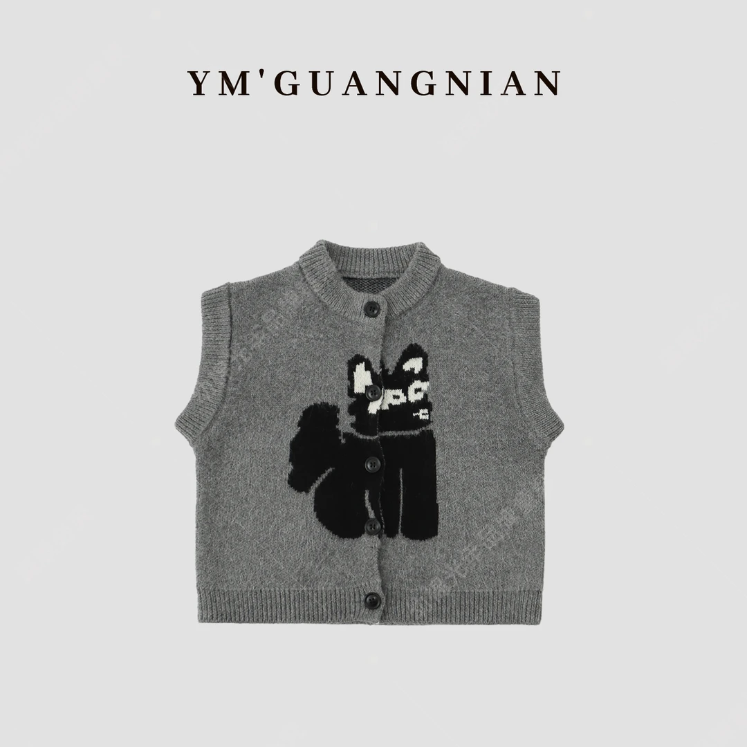 【幼棉光年】秋冬款儿童新款韩版毛衣百搭针织毛衣马甲323520