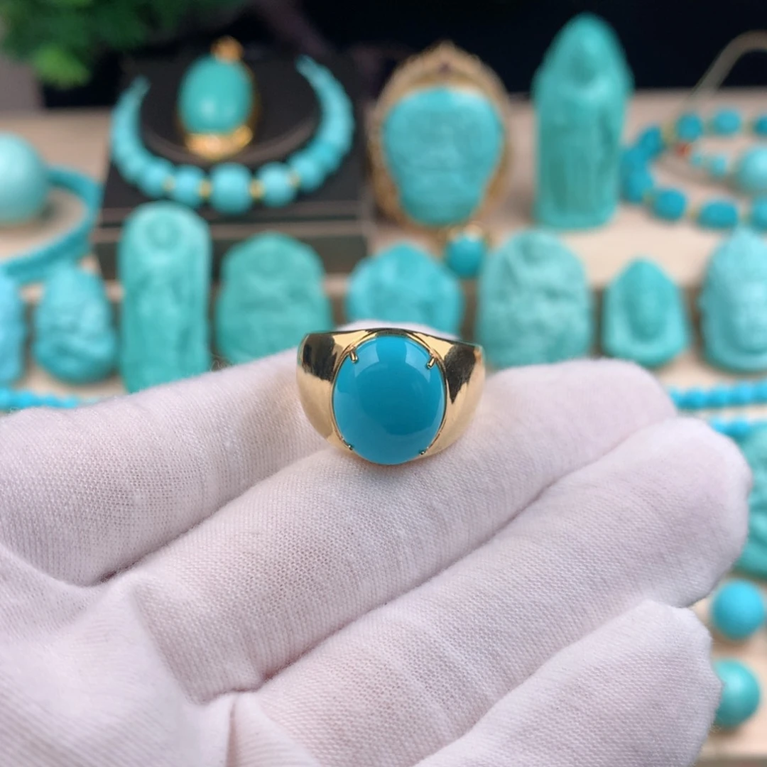 【闪购商品】绿松石珠宝半成品未镶嵌