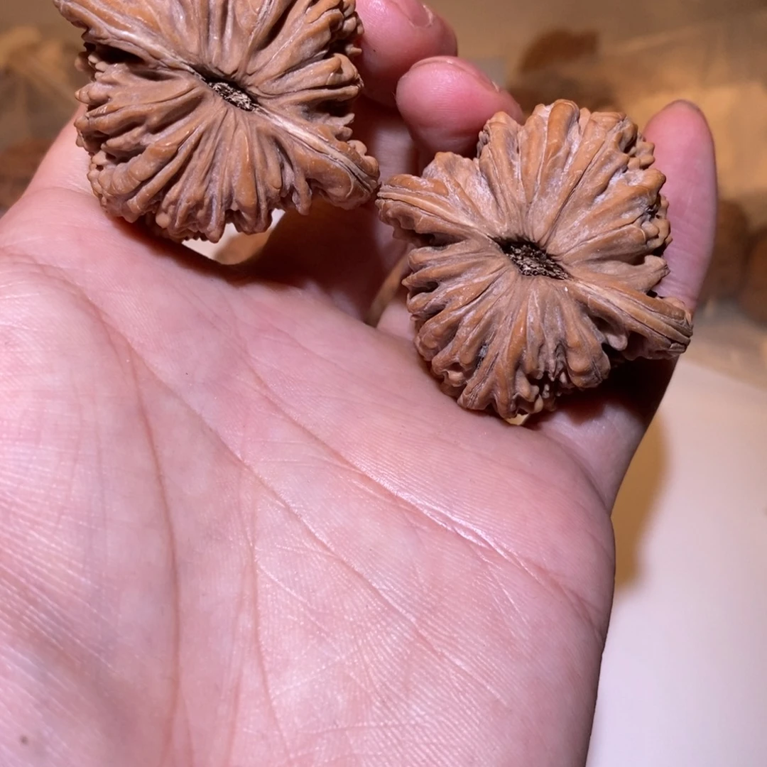 文玩核桃把件全品白茬 四座楼