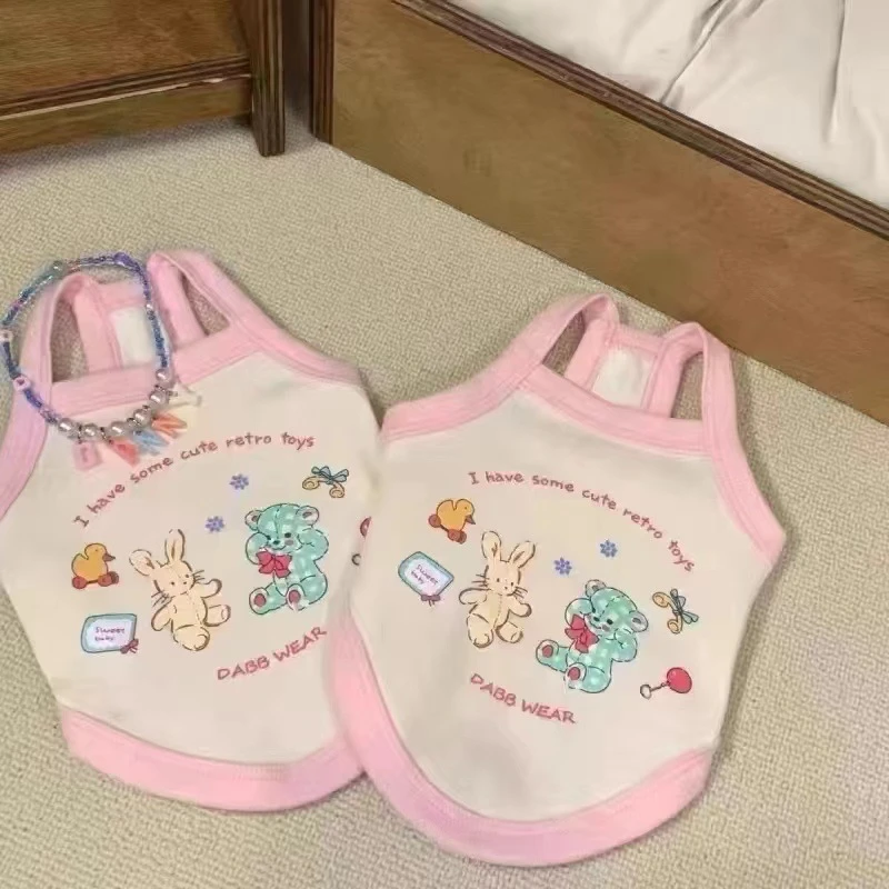 宠物猫猫狗狗卡通小吊带马尔济斯中小型犬春夏季背心小吊带泰迪