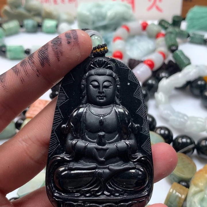 颈饰未镶嵌翡翠保真天然a货翡翠