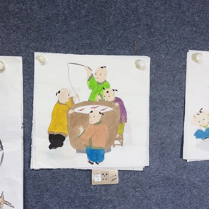 国画国画花鸟画作品