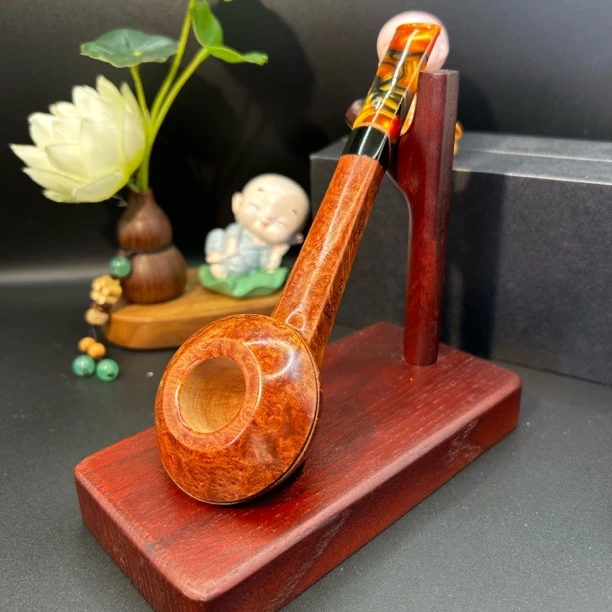 石楠木手工帕斯库奇飞碟长腿烟斗烟具