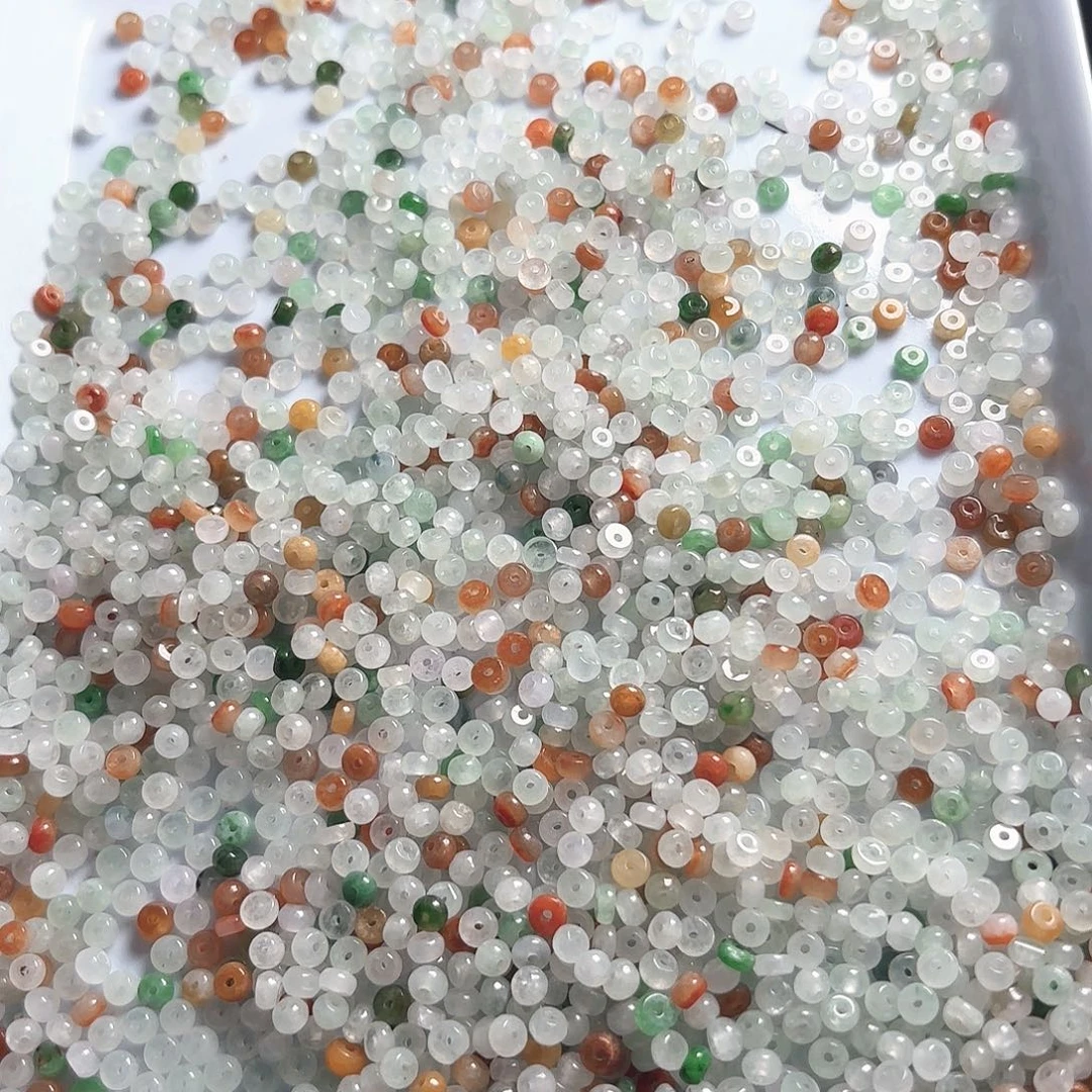 观***们翡翠未镶嵌手链006