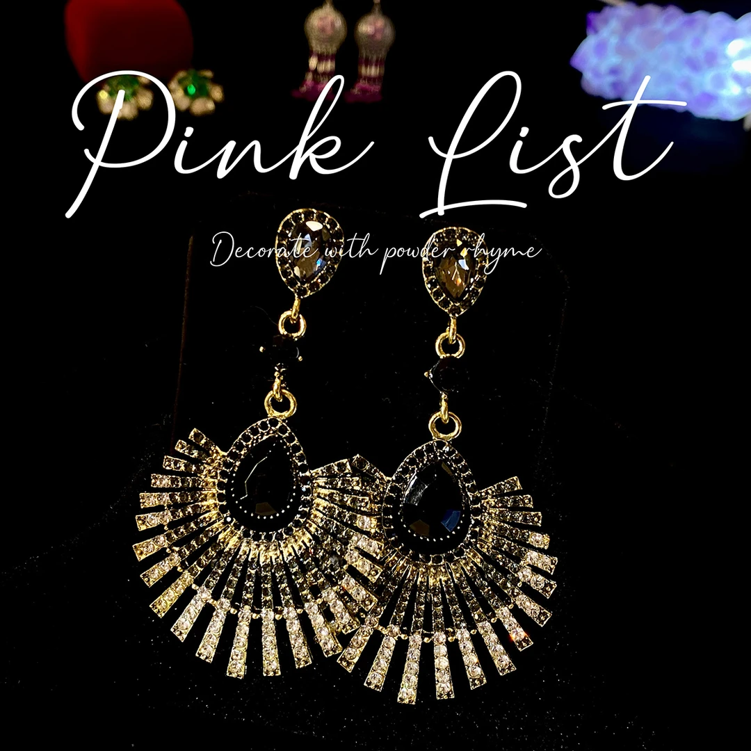 合金合成锆石耳饰 【迪拜撤柜版】孔雀之眼 镀18K真金 耳钉 47