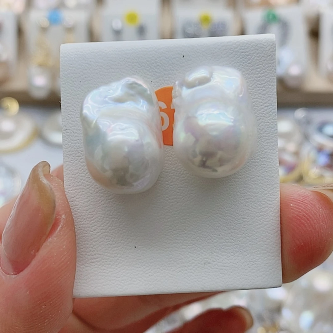 【闪购商品】淡水珍珠耳饰银S925镶嵌