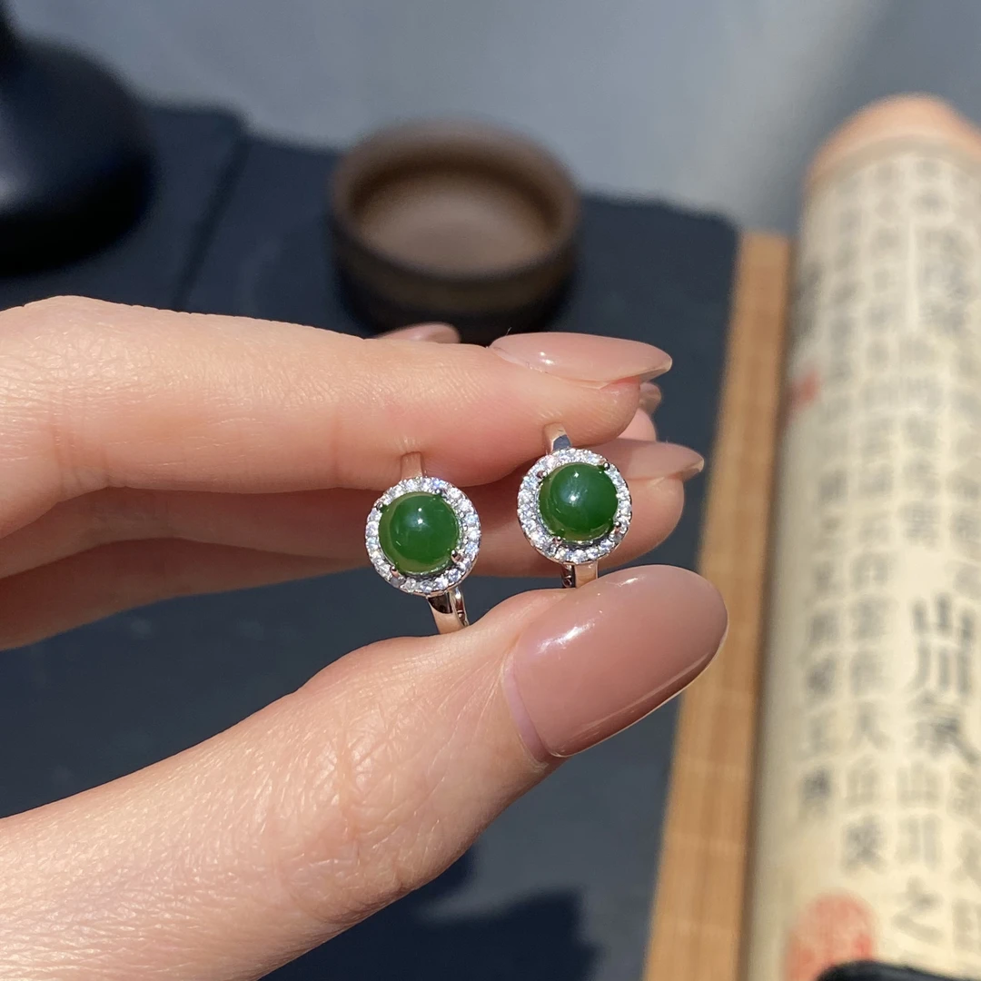 和田玉耳饰  244268