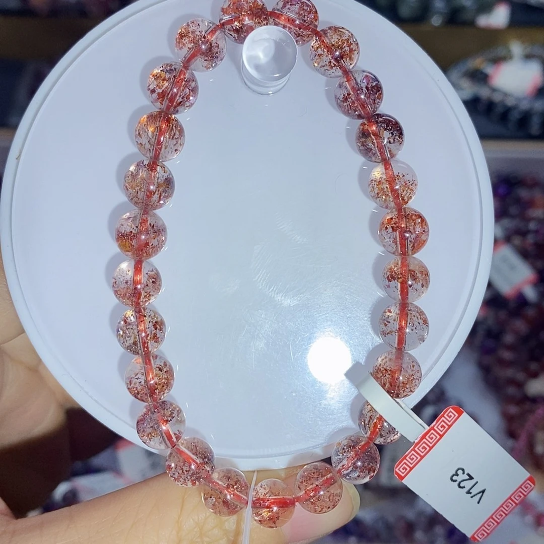 未镶嵌手链水晶8金草莓超七V123