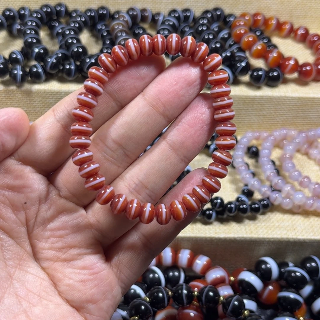 玛瑙/玉髓手链未镶嵌利*