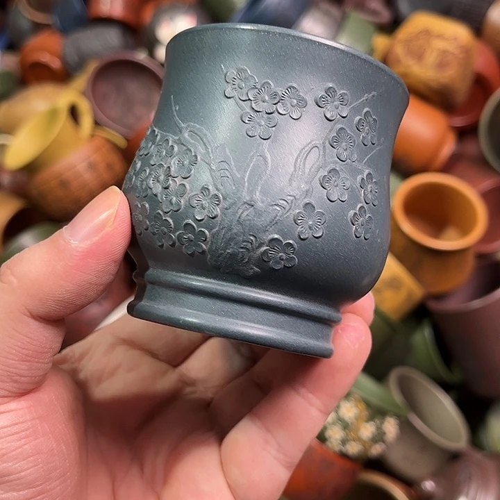 紫砂茶杯全手工紫砂主人杯