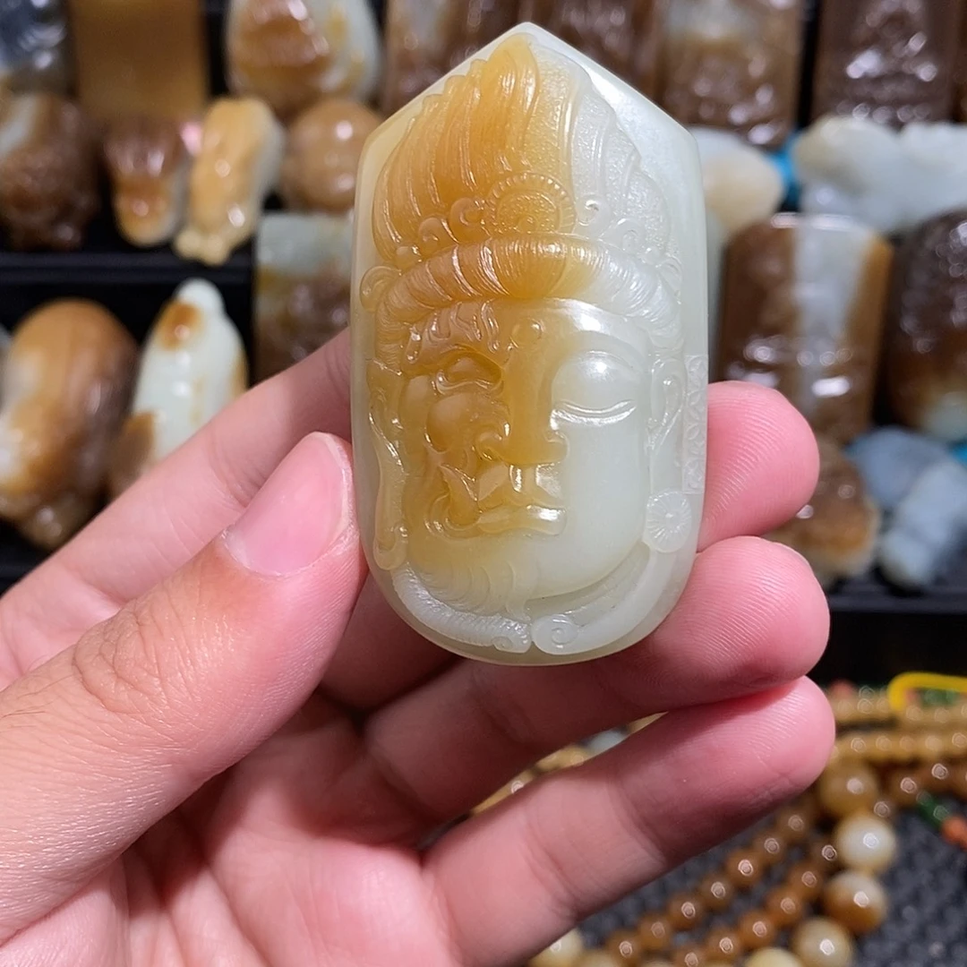 和田玉未镶嵌挂件