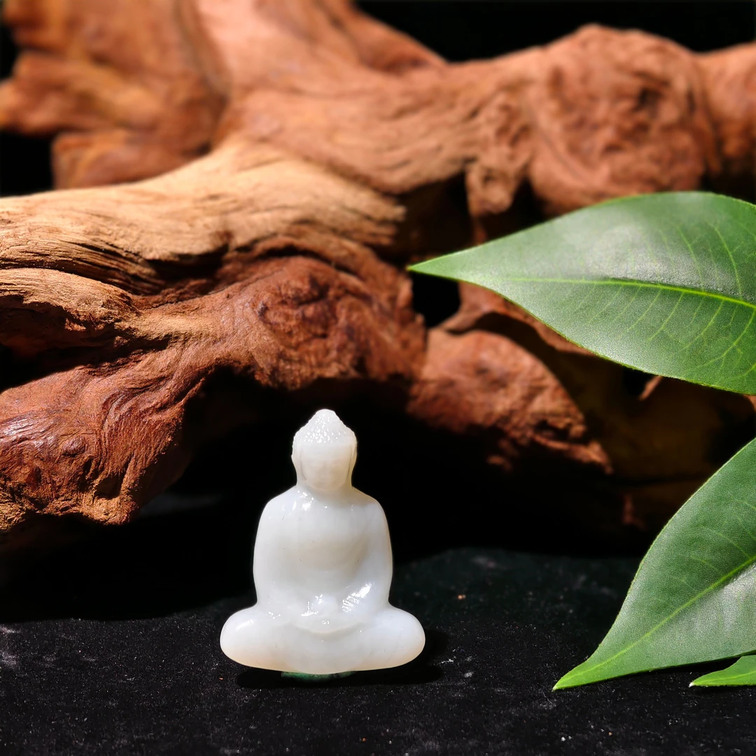 和田玉佛公坐像6528Z