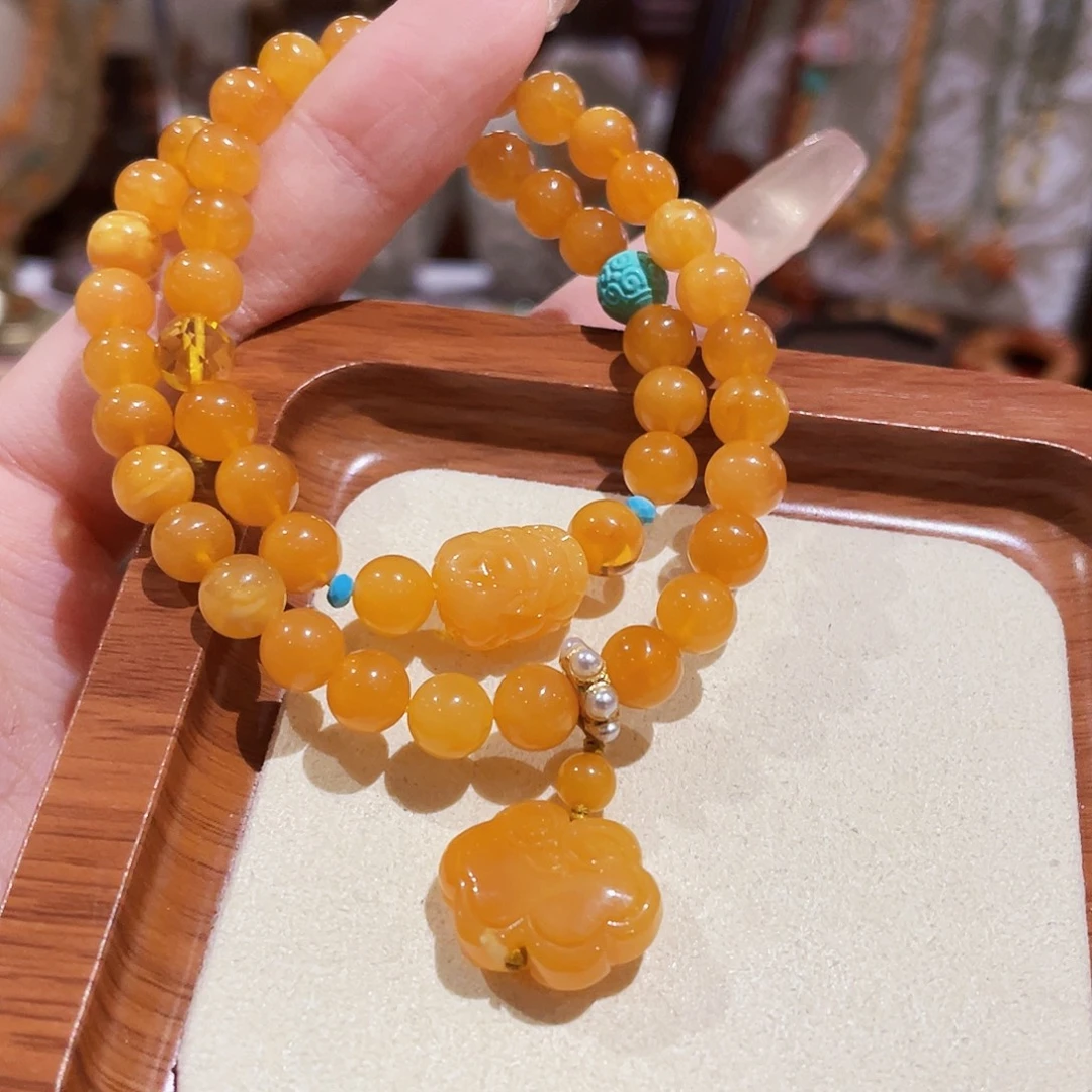 蜜蜡未镶嵌手链手串