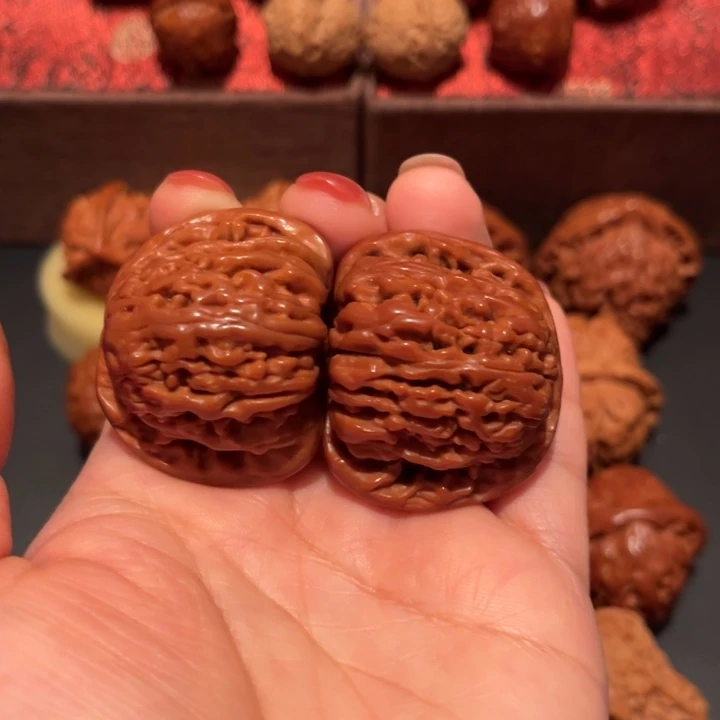 文玩核桃吊坠四座楼