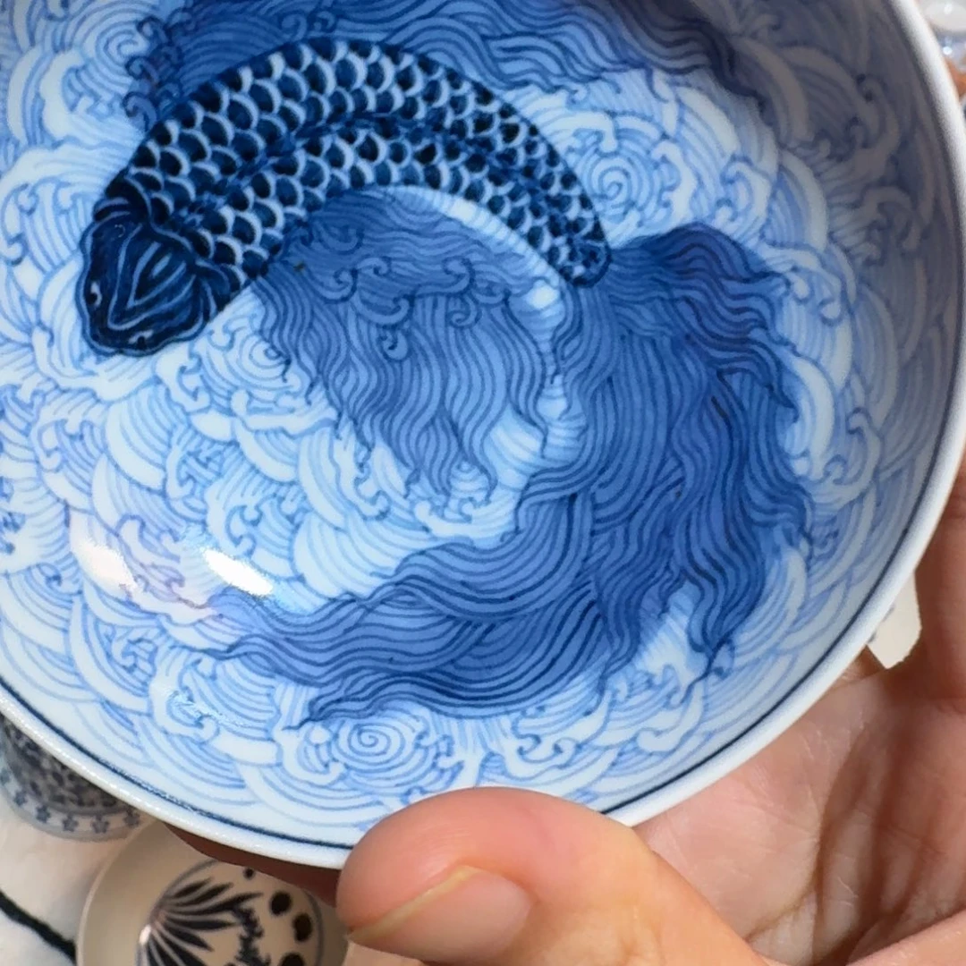 周***辰摆件手工手绘景德镇陶瓷