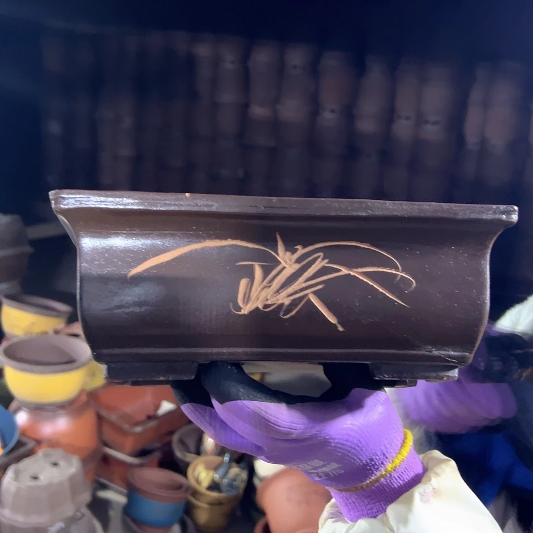 26棕色马槽花盆花盆花盆