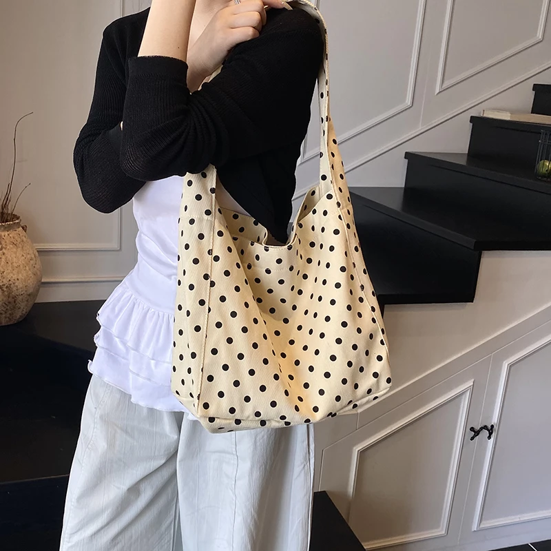 8918休闲大包女式2025新款潮流行布包单肩包大容量托特上课通勤包